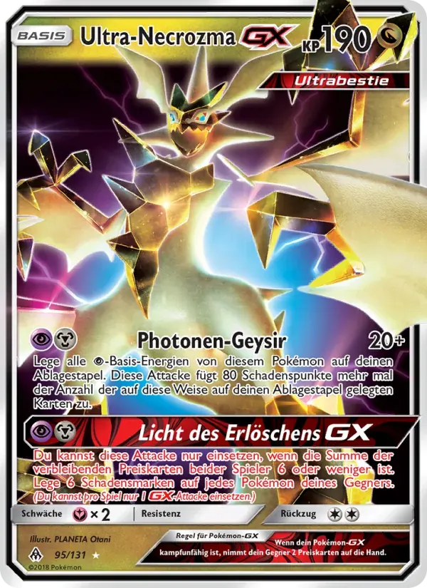 Ultra-Necrozma GX — Grauen Der Lichtfinsternis 95 German Pokémon card