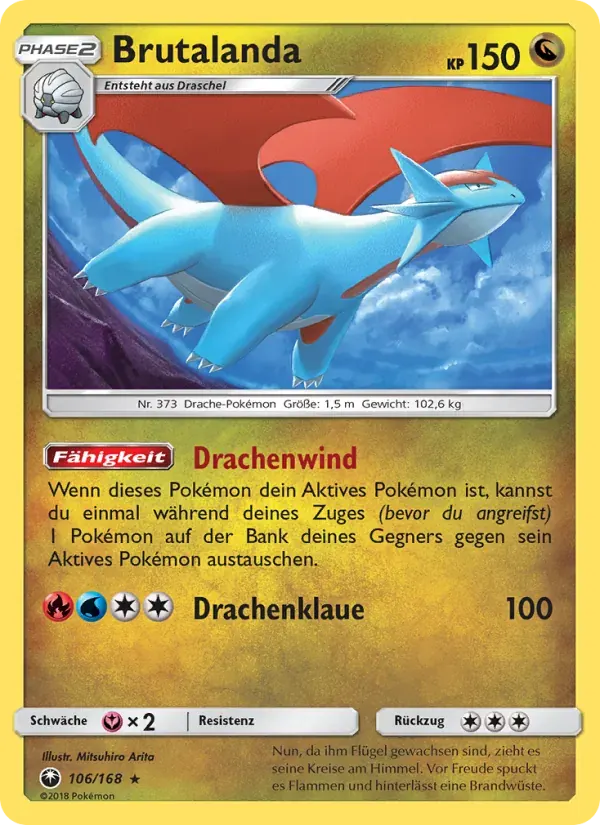 Brutalanda — Sturm Am Firmament 106 German Pokémon card