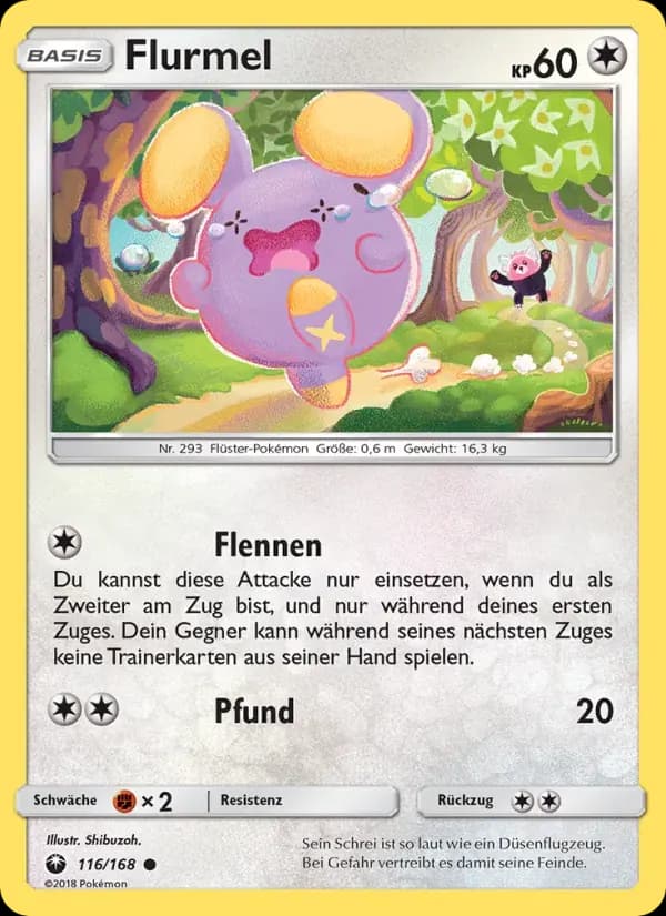 Flurmel — Sturm Am Firmament 116 German Pokémon card