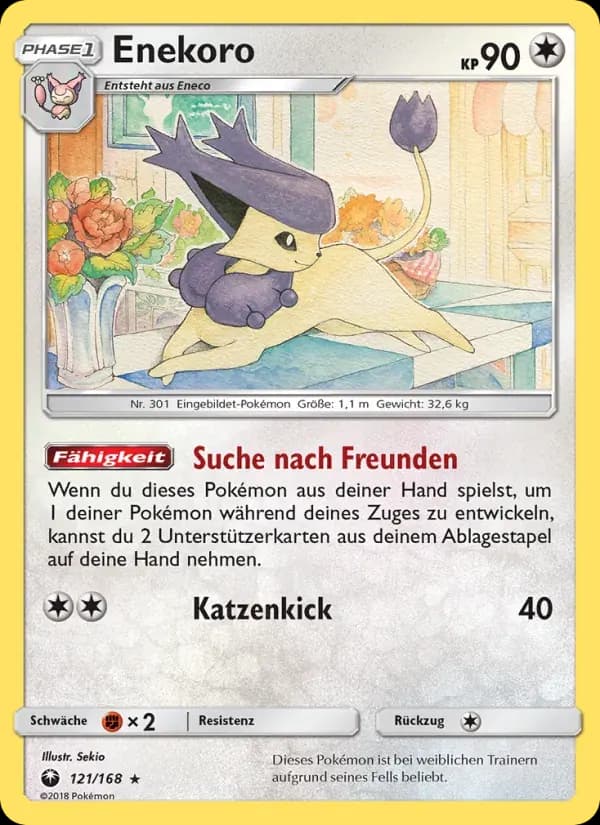 Enekoro — Sturm Am Firmament 121 German Pokémon card