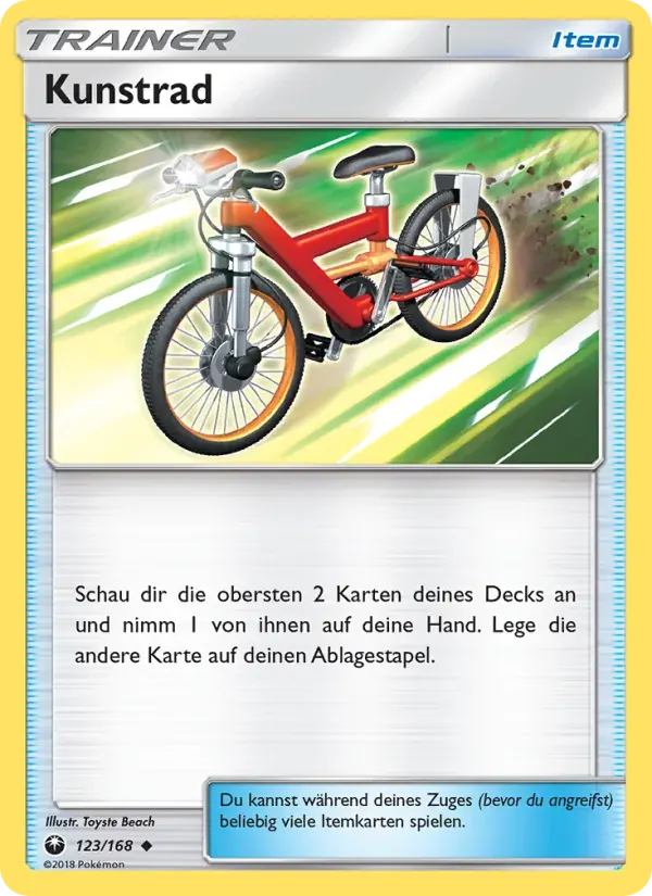 Kunstrad — Sturm Am Firmament 123 German Pokémon card