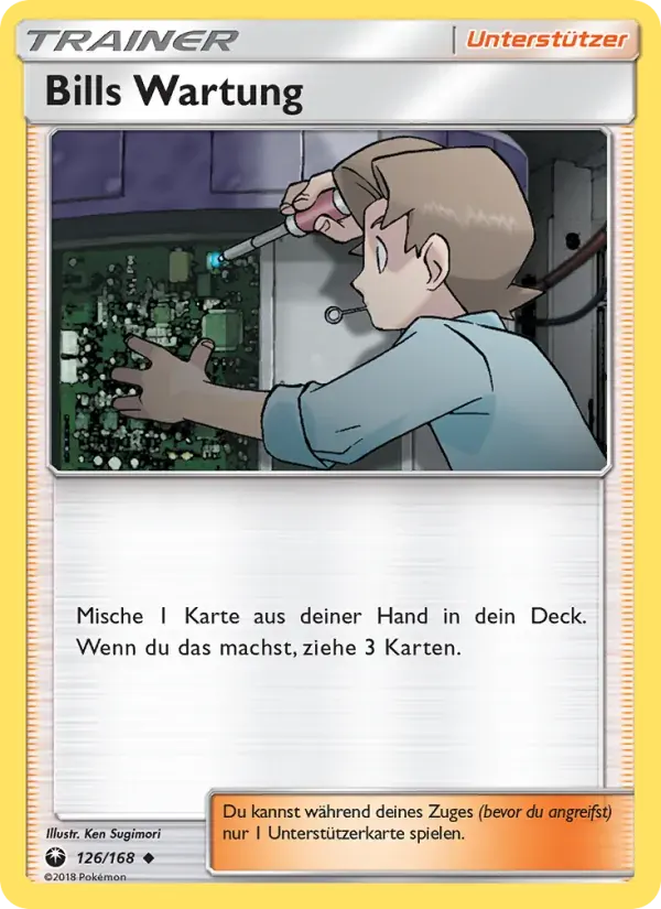 Bills Wartung — Sturm Am Firmament 126 German Pokémon card