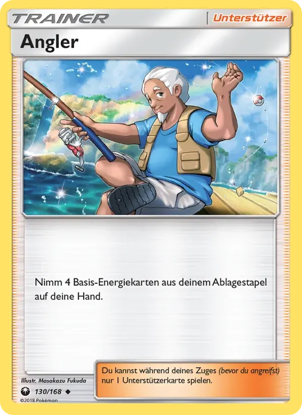 Angler — Sturm Am Firmament 130 German Pokémon card