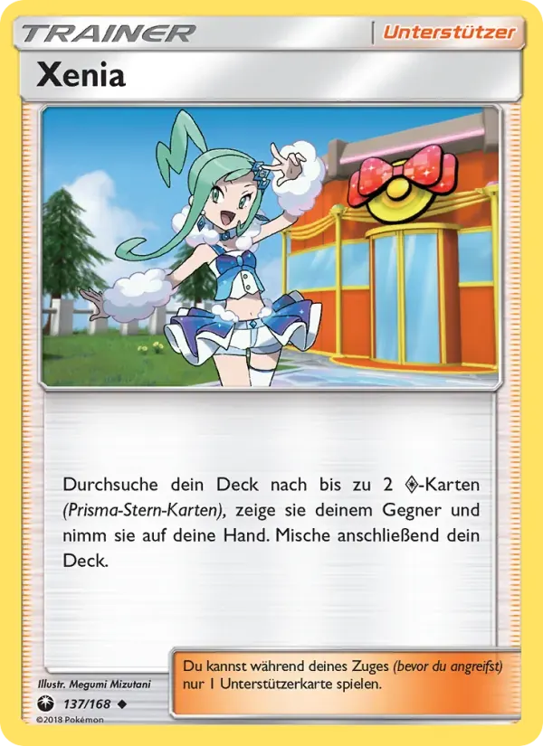 Xenia — Sturm Am Firmament 137 German Pokémon card