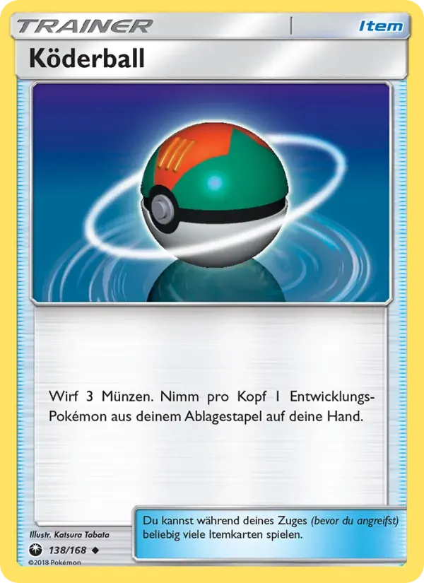 Köderball — Sturm Am Firmament 138 German Pokémon card