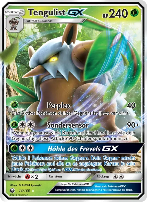 Tengulist GX — Sturm Am Firmament 14 German Pokémon card