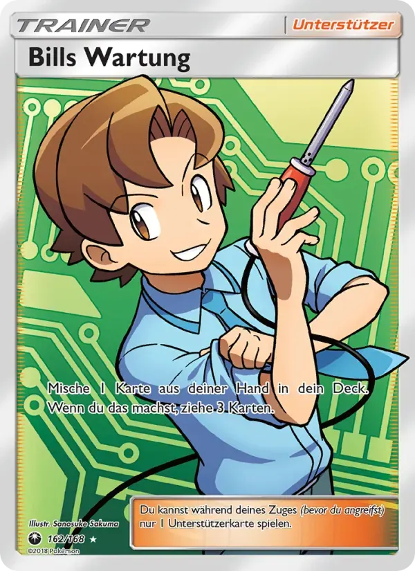 Bills Wartung — Sturm Am Firmament 162 German Pokémon card