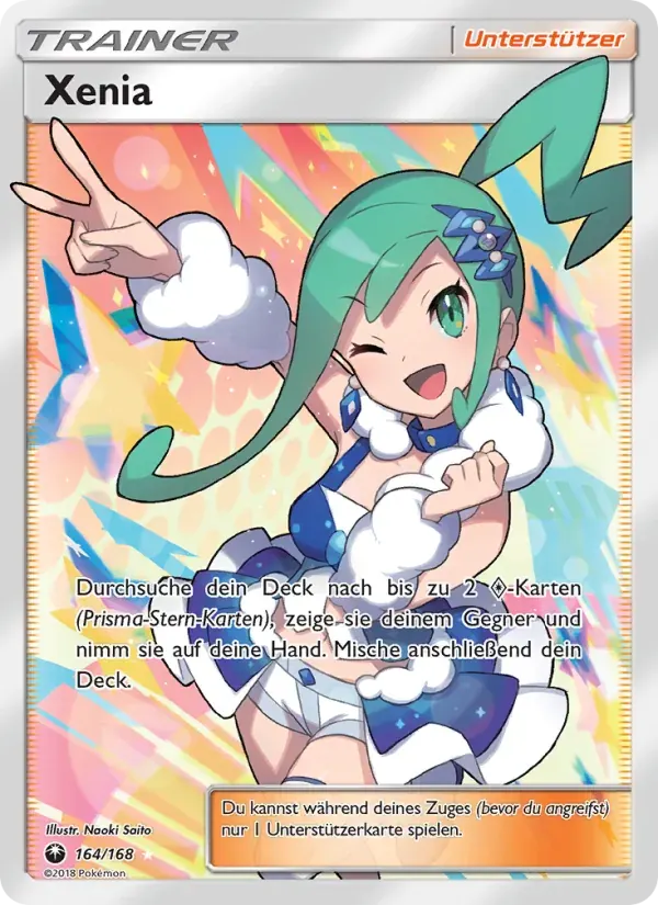 Xenia — Sturm Am Firmament 164 German Pokémon card