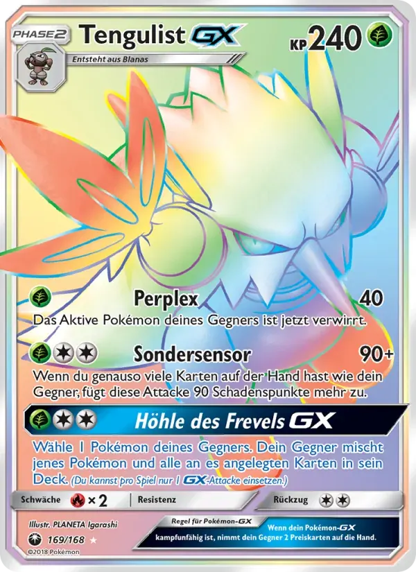 Tengulist GX — Sturm Am Firmament 169 German Pokémon card