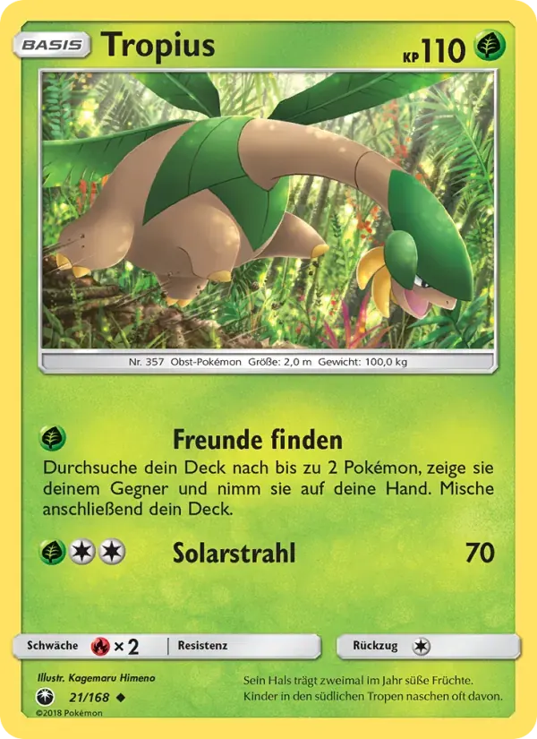 Tropius — Sturm Am Firmament 21 German Pokémon card