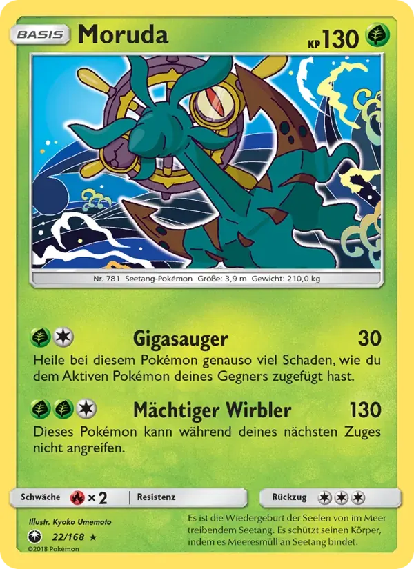 Moruda — Sturm Am Firmament 22 German Pokémon card