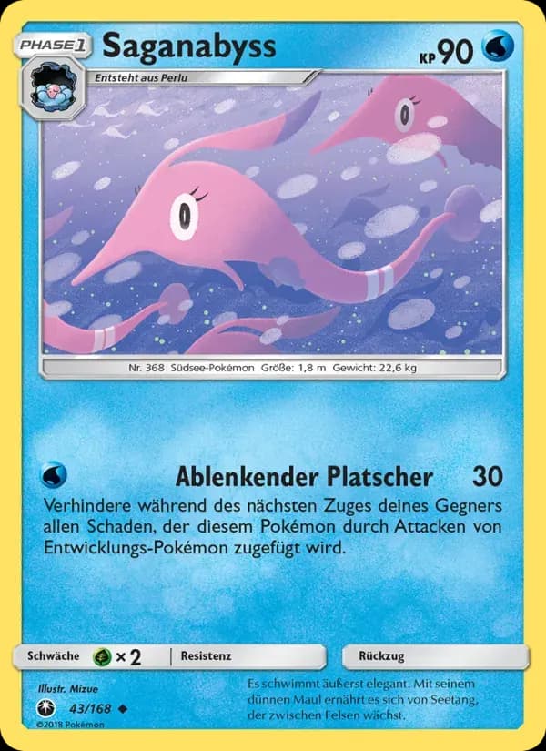 Saganabyss — Sturm Am Firmament 43 German Pokémon card