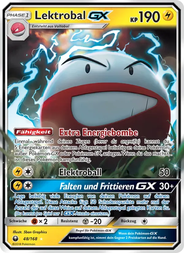 Lektrobal GX — Sturm Am Firmament 48 German Pokémon card