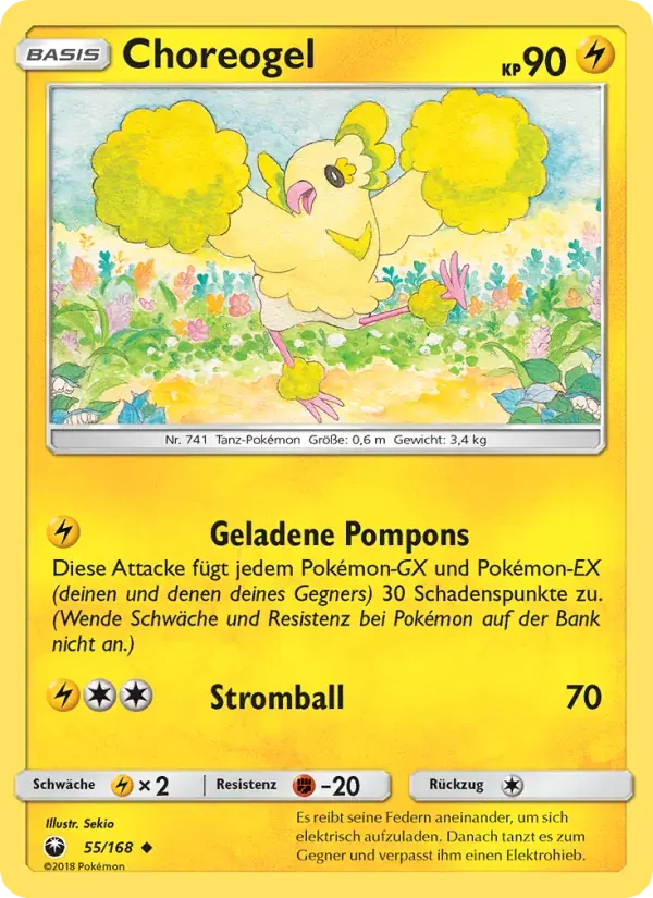 Choreogel — Sturm Am Firmament 55 German Pokémon card