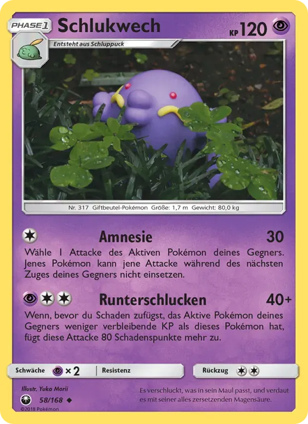 Schlukwech — Sturm Am Firmament 58 German Pokémon card