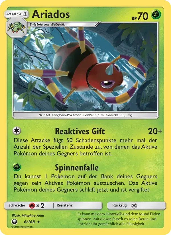 Ariados — Sturm Am Firmament 6 German Pokémon card