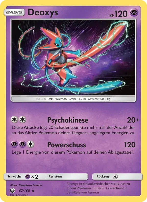 Deoxys — Sturm Am Firmament 67 German Pokémon card