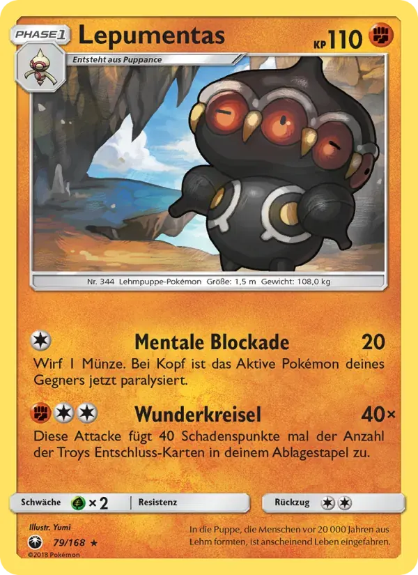 Lepumentas — Sturm Am Firmament 79 German Pokémon card