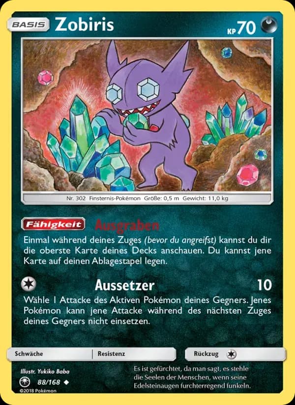 Zobiris — Sturm Am Firmament 88 German Pokémon card