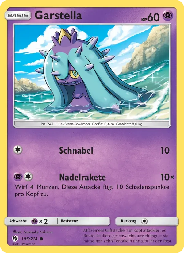 Garstella — Echo des Donners 105 German Pokémon card