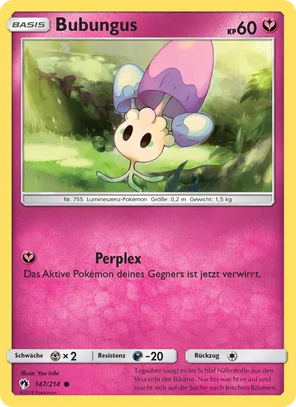 Bubungus — Echo des Donners 147 German Pokémon card