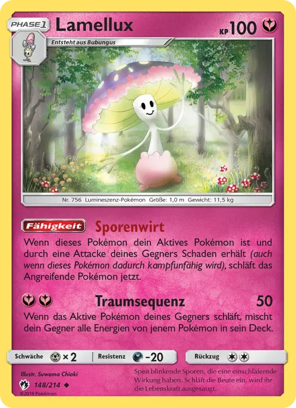 Lamellux — Echo des Donners 148 German Pokémon card