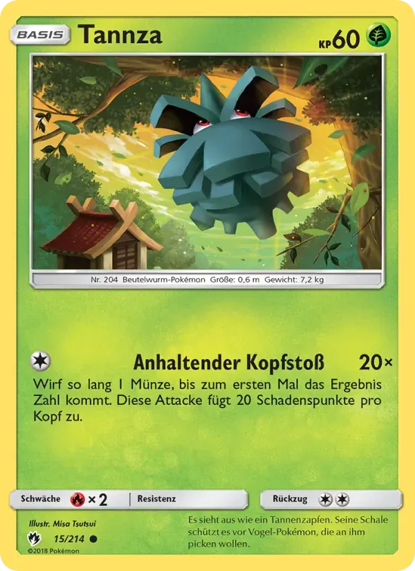 Tannza — Echo des Donners 15 German Pokémon card