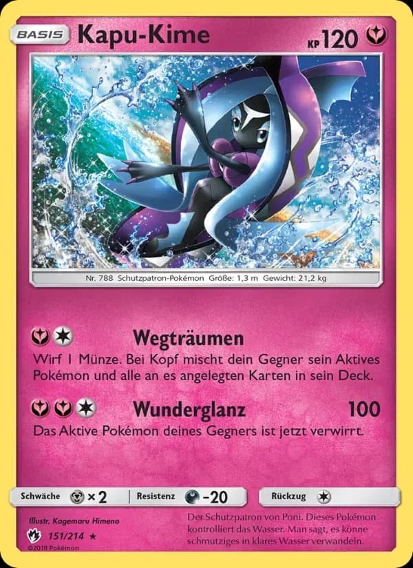 Kapu-Kime — Echo des Donners 151 German Pokémon card
