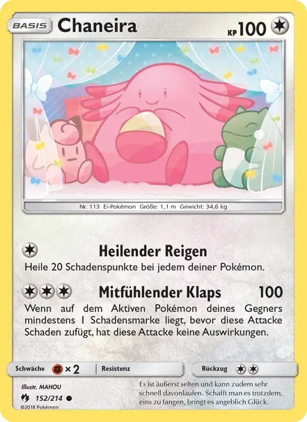 Chaneira — Echo des Donners 152 German Pokémon card