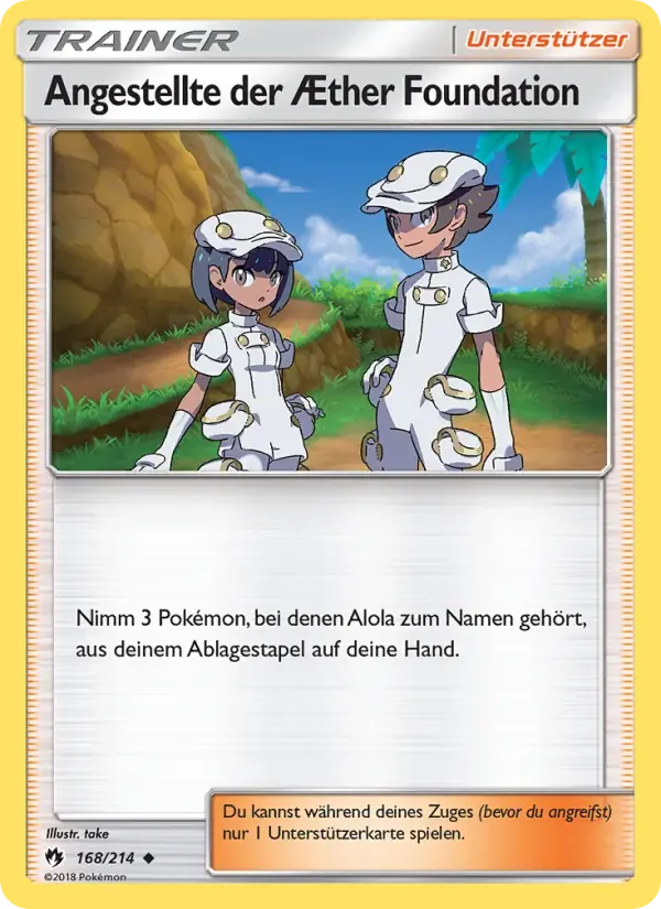 Angestellte der Æther Foundation — Echo des Donners 168 German Pokémon card