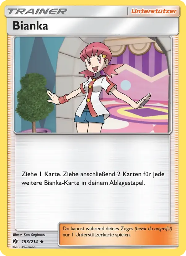 Bianka — Echo des Donners 193 German Pokémon card