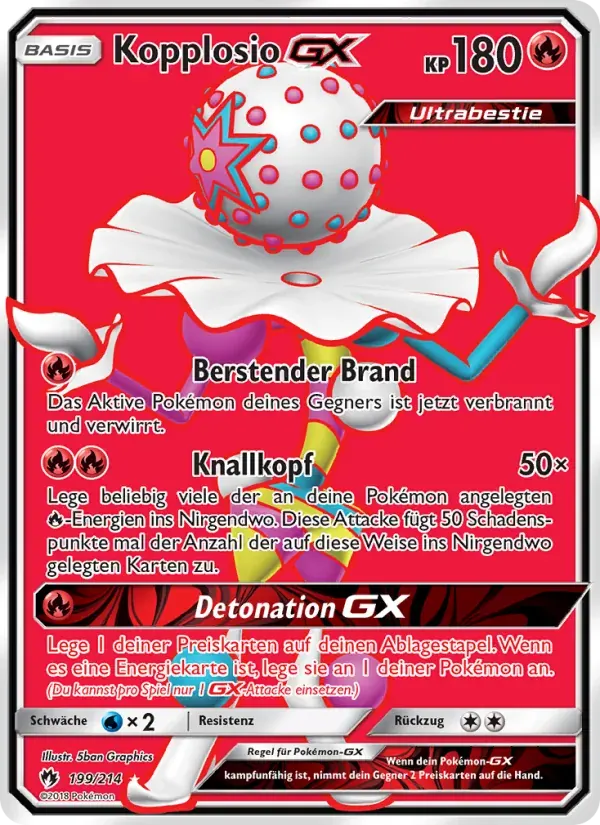 Kopplosio GX — Echo des Donners 199 German Pokémon card