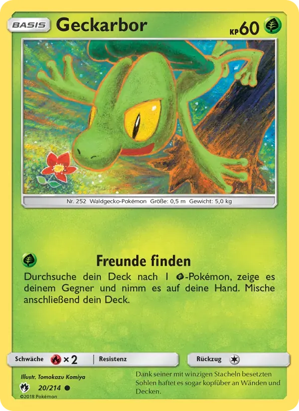 Geckarbor — Echo des Donners 20 German Pokémon card