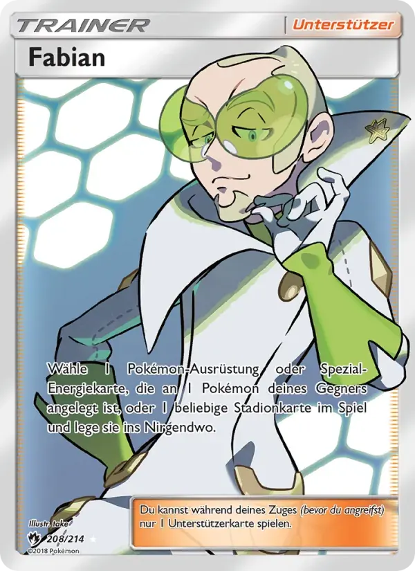 Fabian — Echo des Donners 208 German Pokémon card