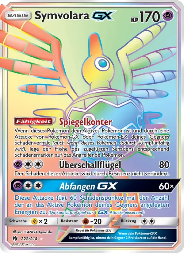 Symvolara GX — Echo des Donners 222 German Pokémon card