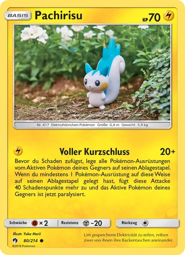 Pachirisu — Echo des Donners 80 German Pokémon card