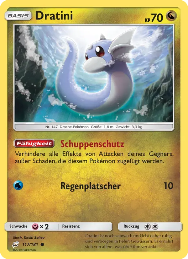 Dratini — Teams Sind Trumpf 117 German Pokémon card
