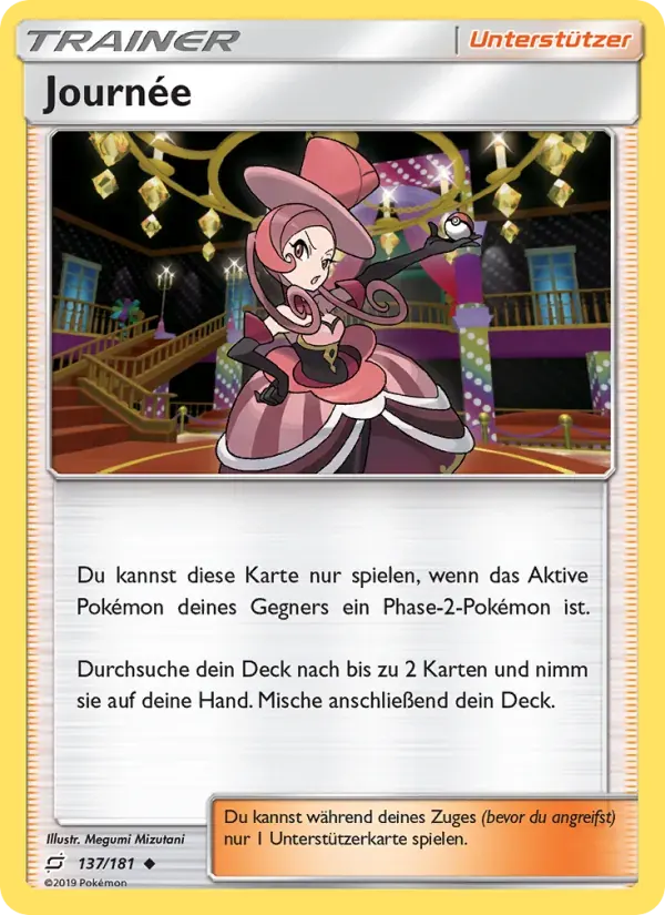 Journée — Teams Sind Trumpf 137 German Pokémon card