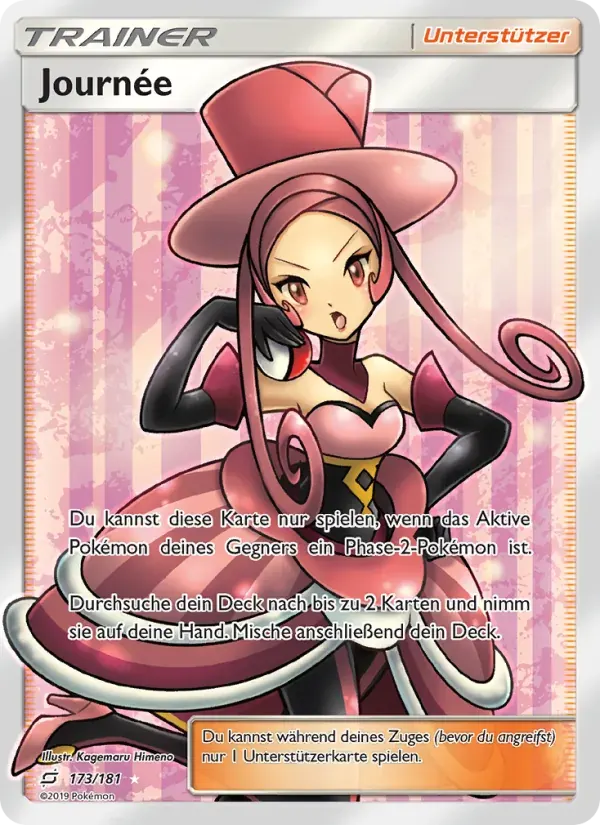 Journée — Teams Sind Trumpf 173 German Pokémon card