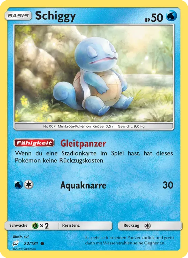 Schiggy — Teams Sind Trumpf 22 German Pokémon card
