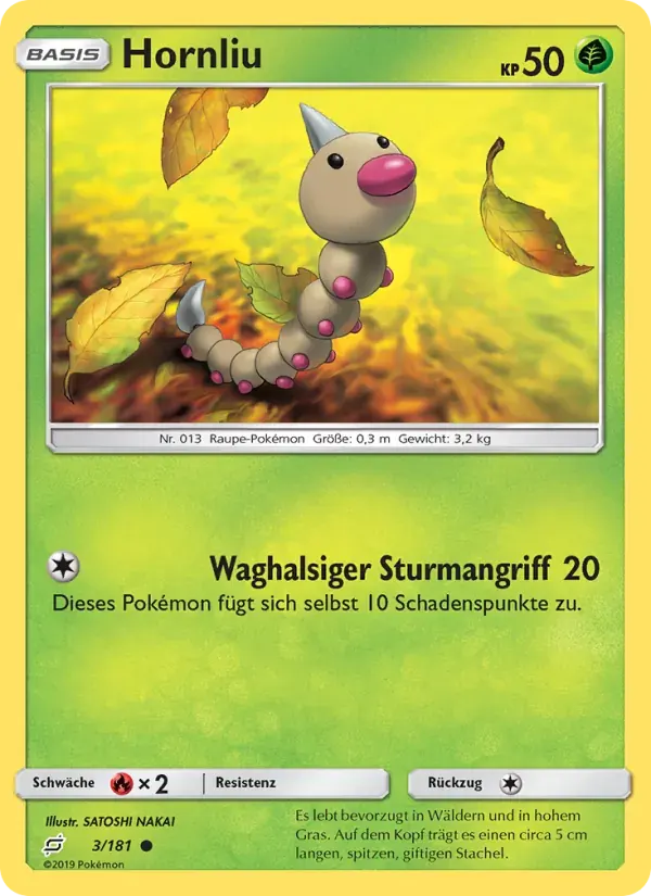 Hornliu — Teams Sind Trumpf 3 German Pokémon card
