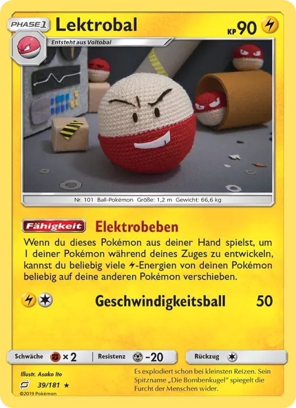 Lektrobal — Teams Sind Trumpf 39 German Pokémon card