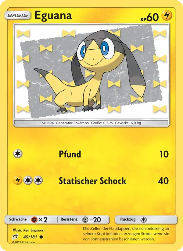 Eguana — Teams Sind Trumpf 49 German Pokémon card
