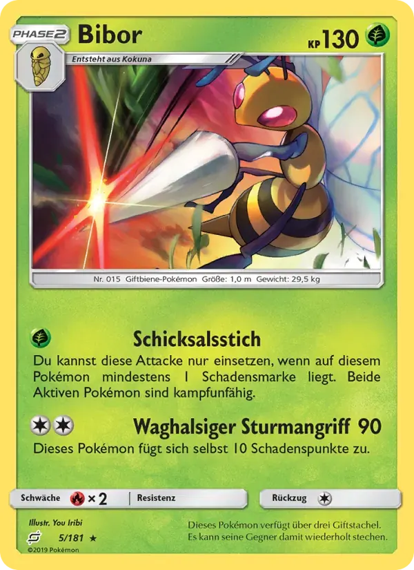 Bibor — Teams Sind Trumpf 5 German Pokémon card