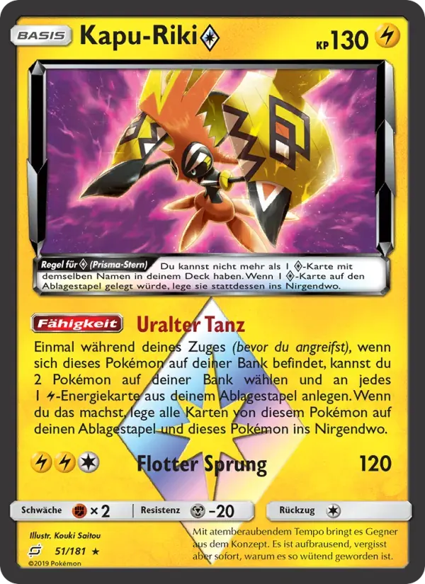 Kapu-Riki ◇ — Teams Sind Trumpf 51 German Pokémon card
