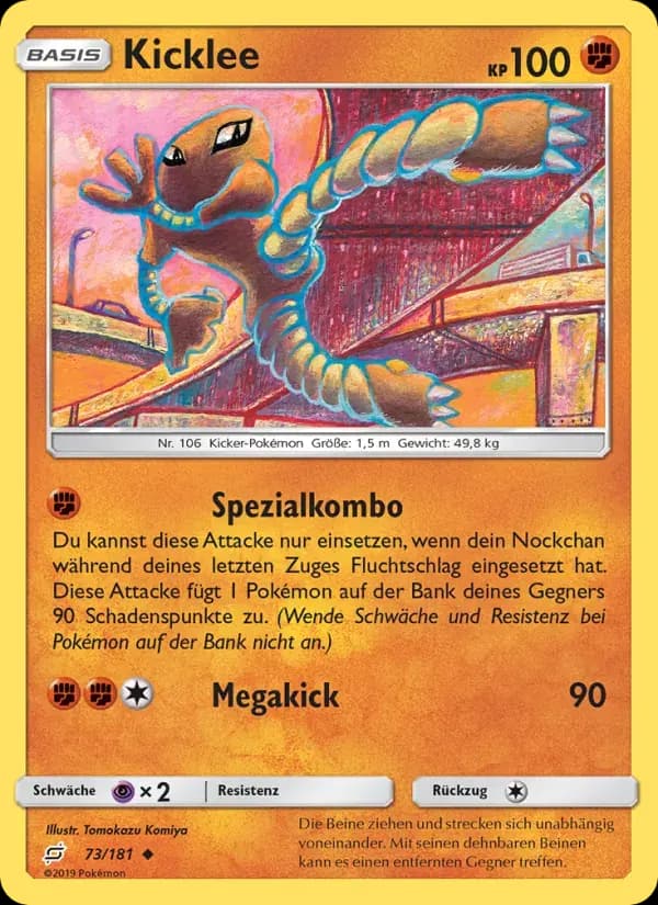 Kicklee — Teams Sind Trumpf 73 German Pokémon card