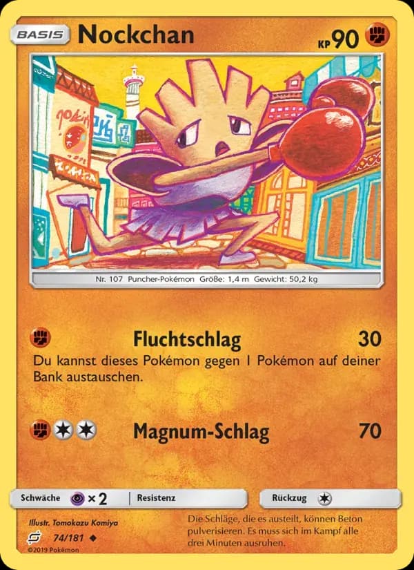 Nockchan — Teams Sind Trumpf 74 German Pokémon card
