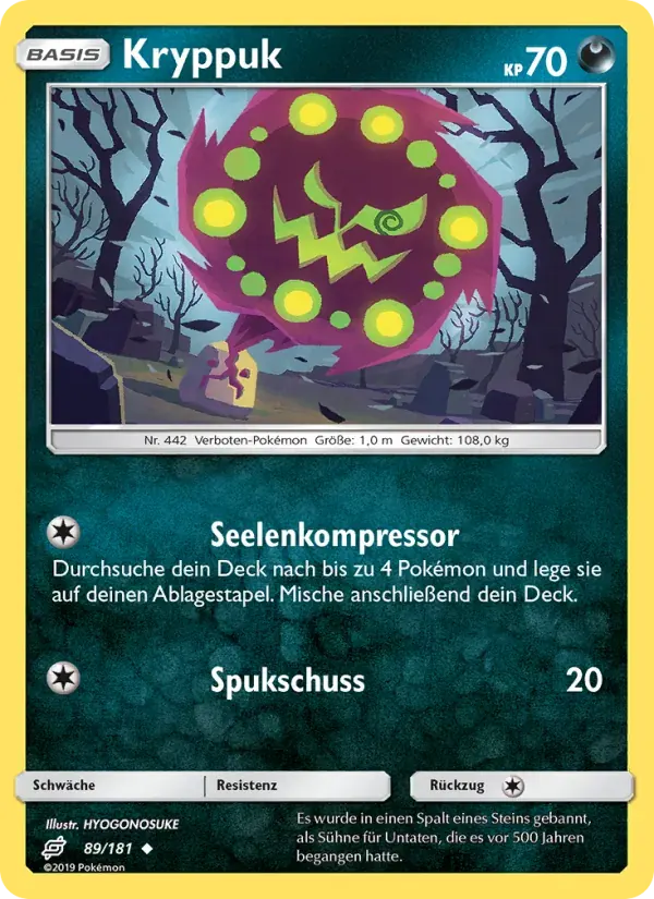 Kryppuk — Teams Sind Trumpf 89 German Pokémon card
