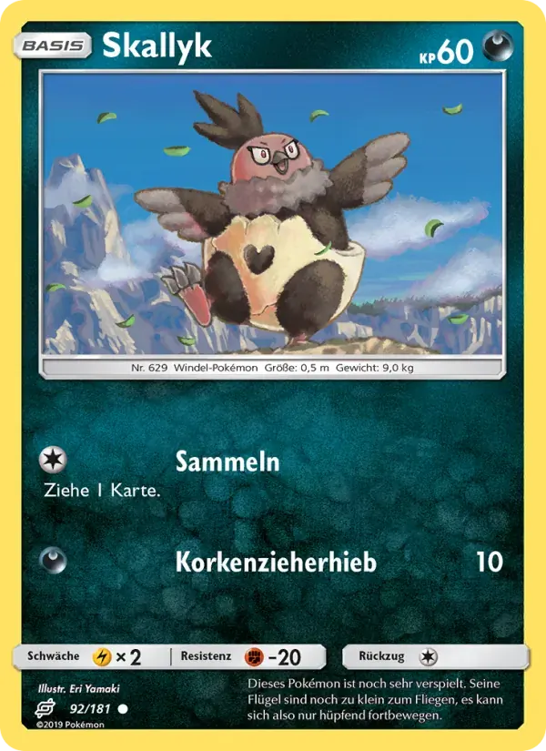 Skallyk — Teams Sind Trumpf 92 German Pokémon card