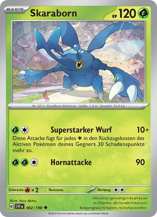 Skaraborn — Karmesin & Purpur 2 German Pokémon card